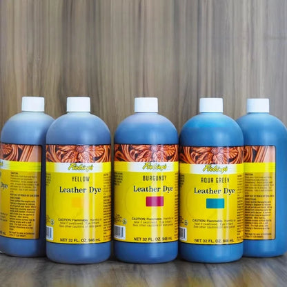 946ml Leather Alcohol Dye Handcrafted DIY Leather Clothing Handicrafts Fabric Coloring Dyeing Auxiliary Raw Surface Dyeing Agent