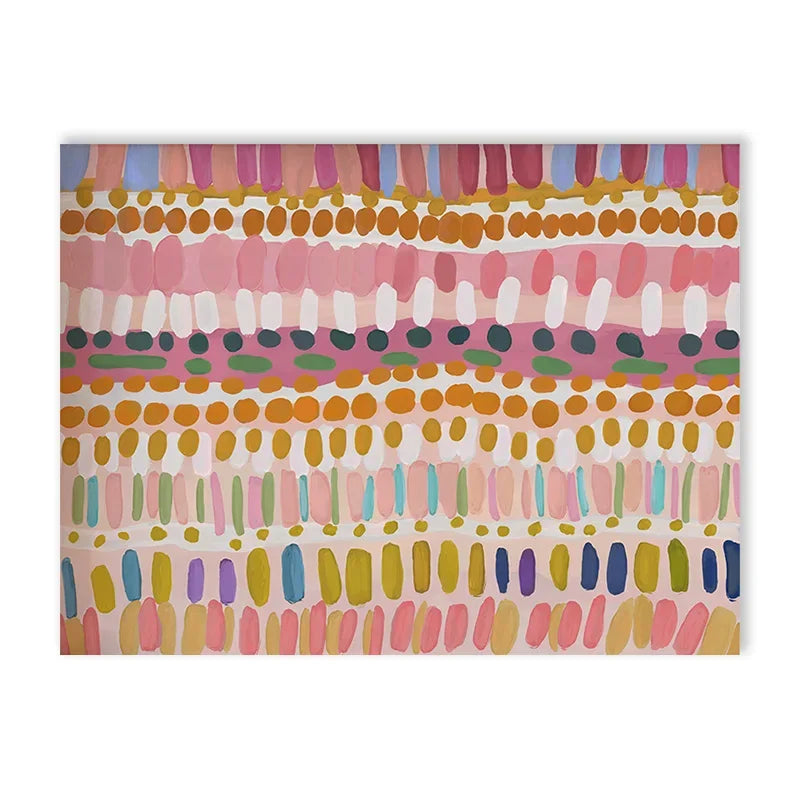 Colourful Pastel Trendy Aesthetic Art Poster Abstract Colour Block Home Decor Printing Living Room Canvas Painter Home Wall Art