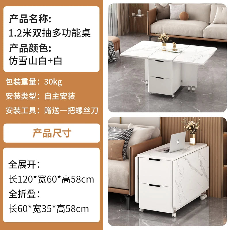 Italian Folding Coffee Table With Storage Removable Modern Neutral Coffee Table Premium Beauty Mesa De Centro Home Furniture