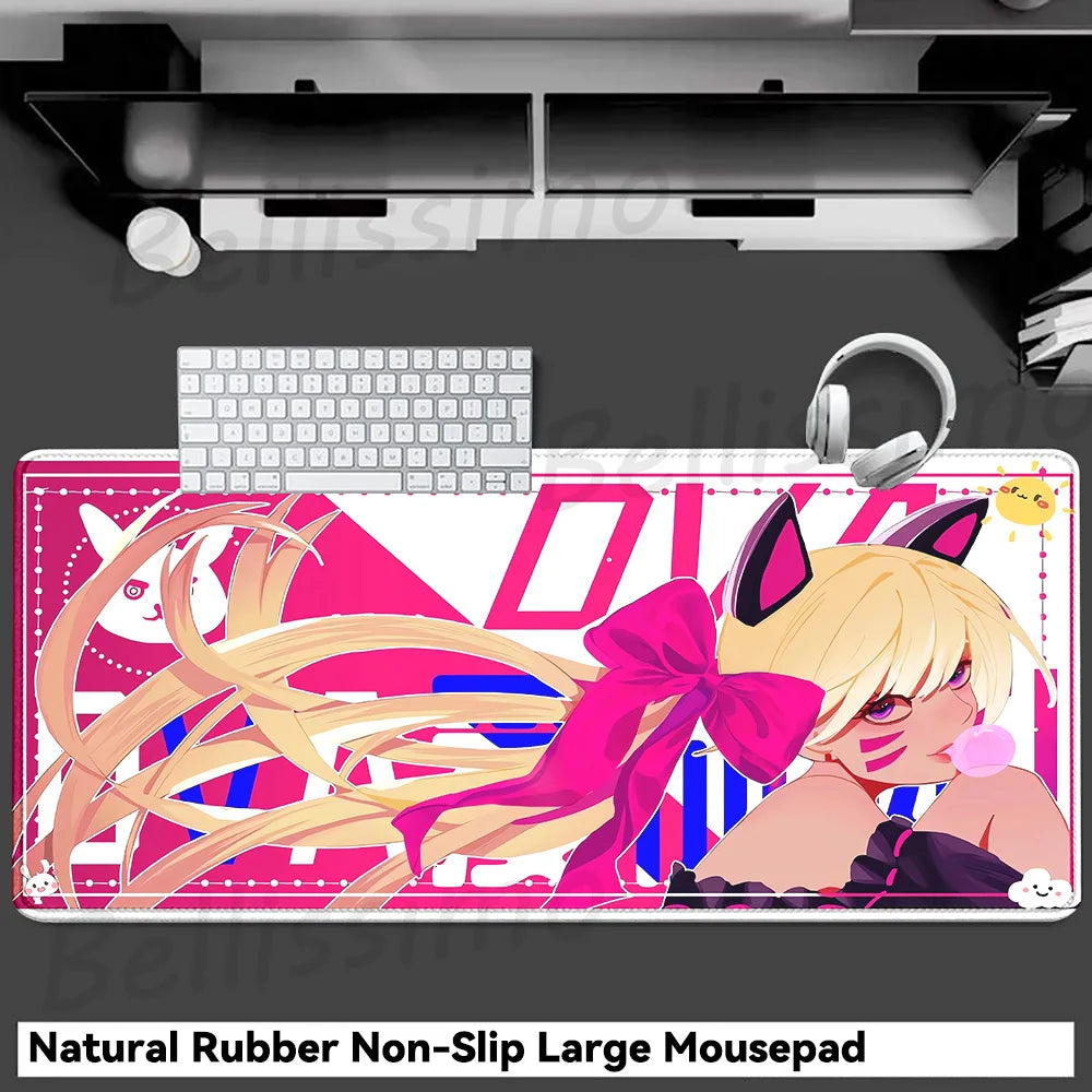 Gaming Accessories O-Overwatch D-D.va Mouse Pad Large Keyboard Mousepad Pc Cabinet Deskmat Xxl Extended Mats Gamer Mausepad