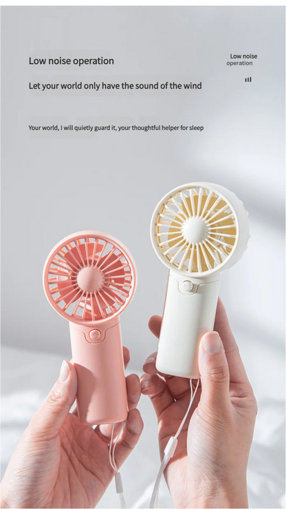 Portable Mini Handheld Fan, Pocket Size Lightweight AA Battery Powered Small Fan Creative Convenient Air Cooler For Home Outdoor