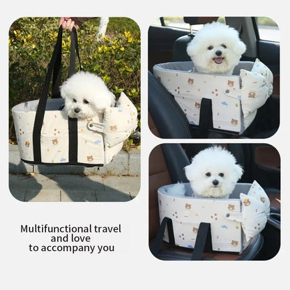Car Carrying Dog Bed Pet Tote Bag Suitable For Small Dogs Pet Car Seat Cushions Universal Pet Travel Safety Bags Cat Car Beds