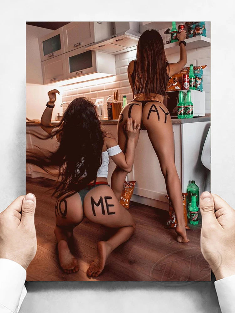 Canvas Paintings Sexy Girl Home Decor Woman Modular Pictures Classic Modern Printed Character Poster For Living Room Wall Art