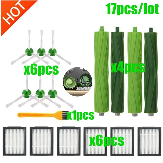 Replacement Spare Parts For Roomba Replacement Accessories Kit Compatible For Roomba i7 E5 E6 E7 I7 I7+ I3 I4 I6 I6+ I8