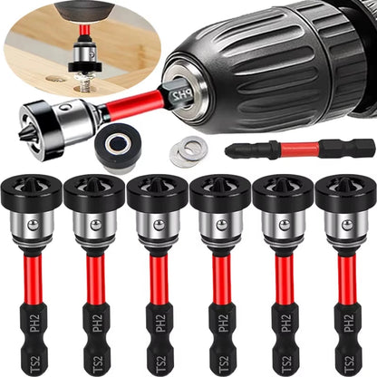 Magnetic Positioning Screwdriver Bits Drywall Screw Bit wide Gypsum Board Plasterboard Screws Locating Batch Head Drilling Tools