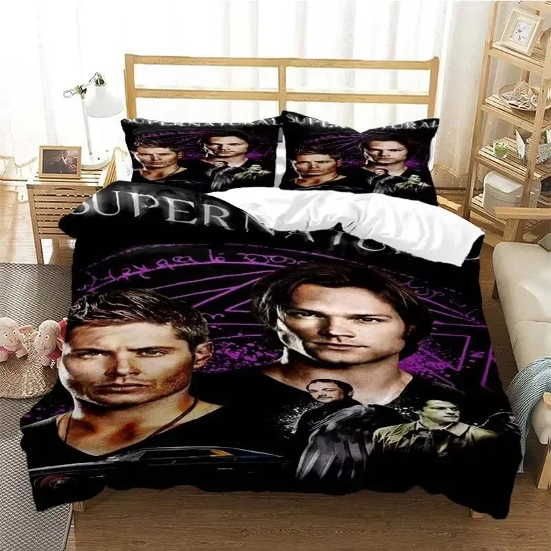 Supernatural 3D Printed Duvet Cover Set Twin Full Queen King Size Bedding Set Bed Linens Comforter Bedding Sets