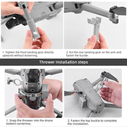 Airdrop System for DJI Mavic AIR 2/2S Drone Fishing Bait Wedding Ring Gift Deliver Life Rescue Thrower Drone Accessories