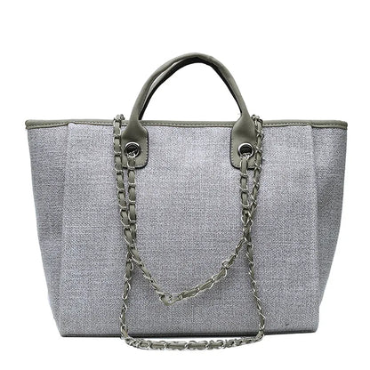 2025 Female Large Capacity New European American Bucket Bag Handheld Single Shoulder Diagonal Cross Chain Tote Bag