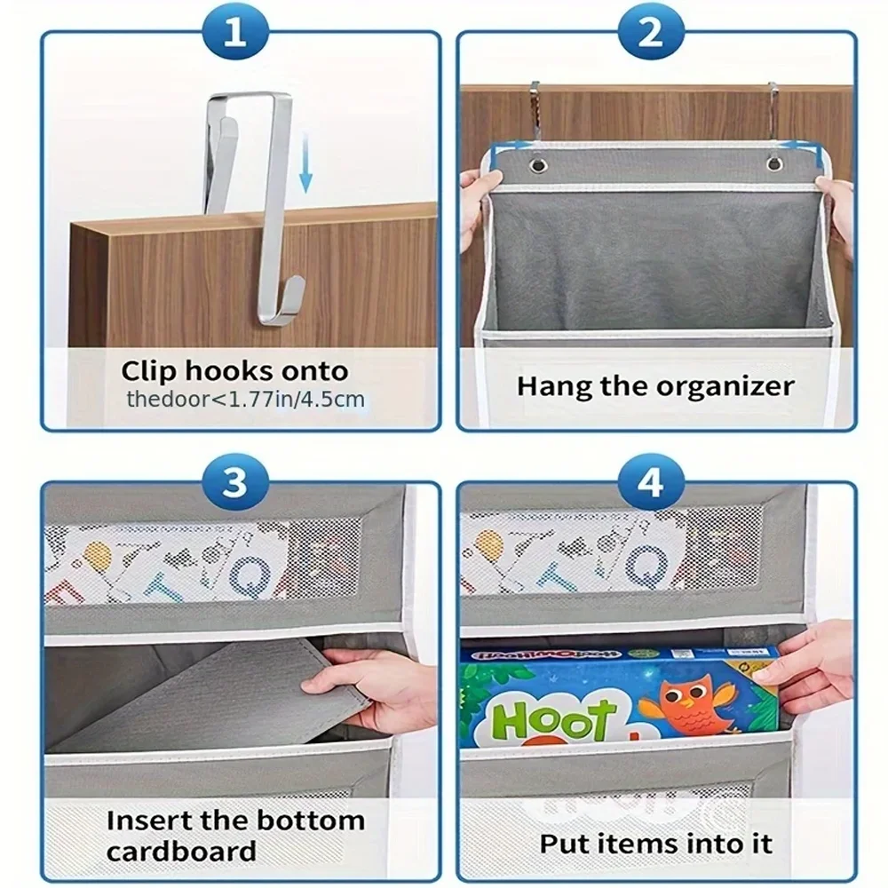 Over-The-Door Hanging Organizer - Extra Large Multi-Layer Storage Bag for Toys Dorm Room Essentials & Closet Organization System