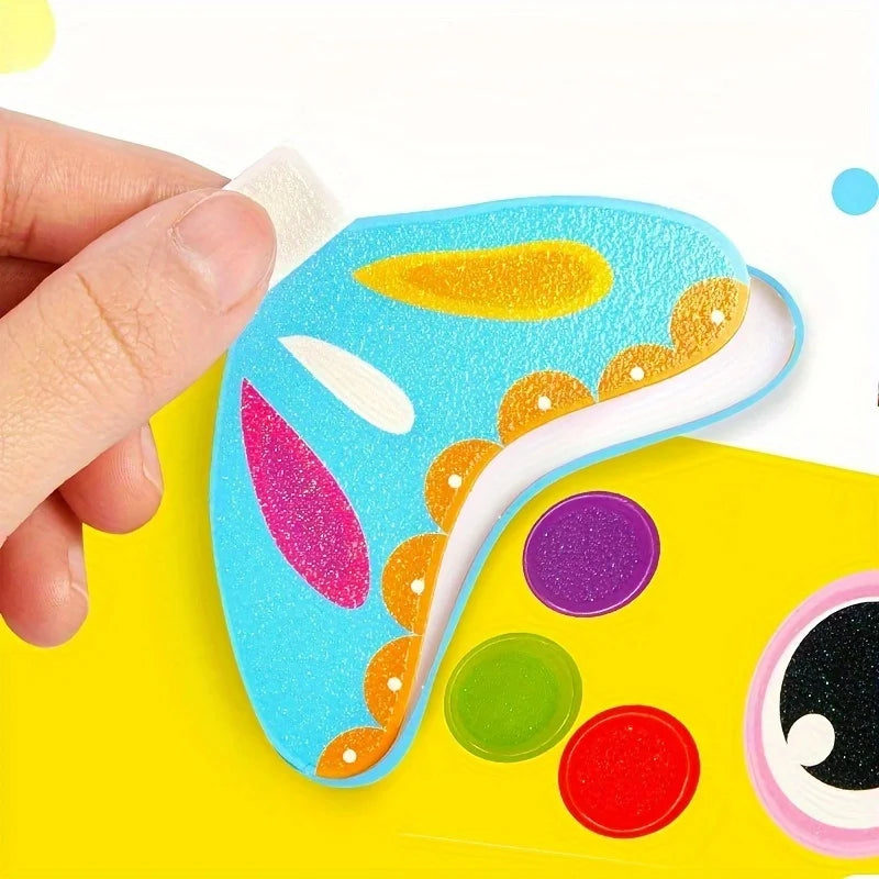 Animal Craft DIY Kit, Educational Arts & Crafts Set, Includes Stickers, Perfect Gift, Enhances Fine Motor Skills, Craft Supplies