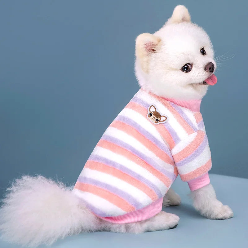 Warm Dog Clothes for Small Dogs Soft Fleece Cat Dogs Clothing Pet Puppy Winter Costume Cats Chihuahua Yorkie
