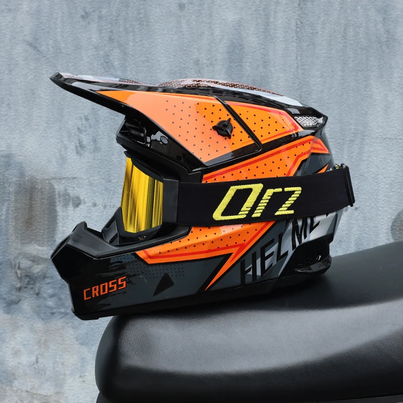 903-Motorcycle off-road helmet, fully covered electric vehicle, pulling full helmet, mountain downhill, all season