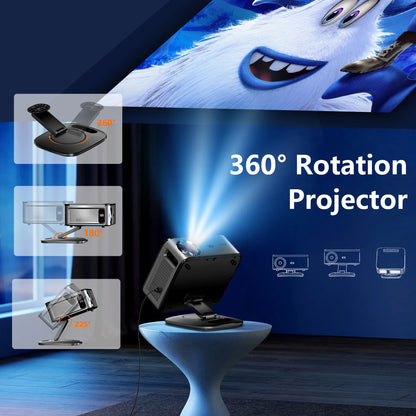 XIWBSY 2025 T08 Projector 40000Lumens Android Projector 8K Decode AutoFocus Projector LED Projector 1080P Home Theater Beamer