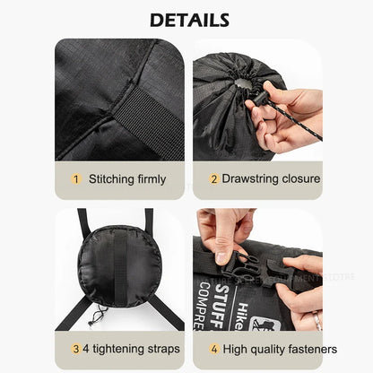 HIKEMAN Compression Stuff Sack for Sleeping Bag Outdoor Camping Backpacking Hiking Gear Storage Bags