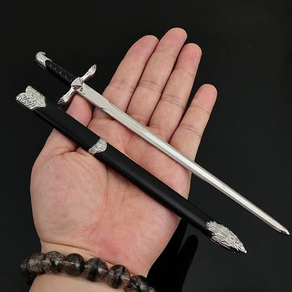 22cm Sword of Altair Game Peripheral Metal Craftsmanship Model with Sword Sheath Desktop Decorate Ornaments Birthday Gifts Toys