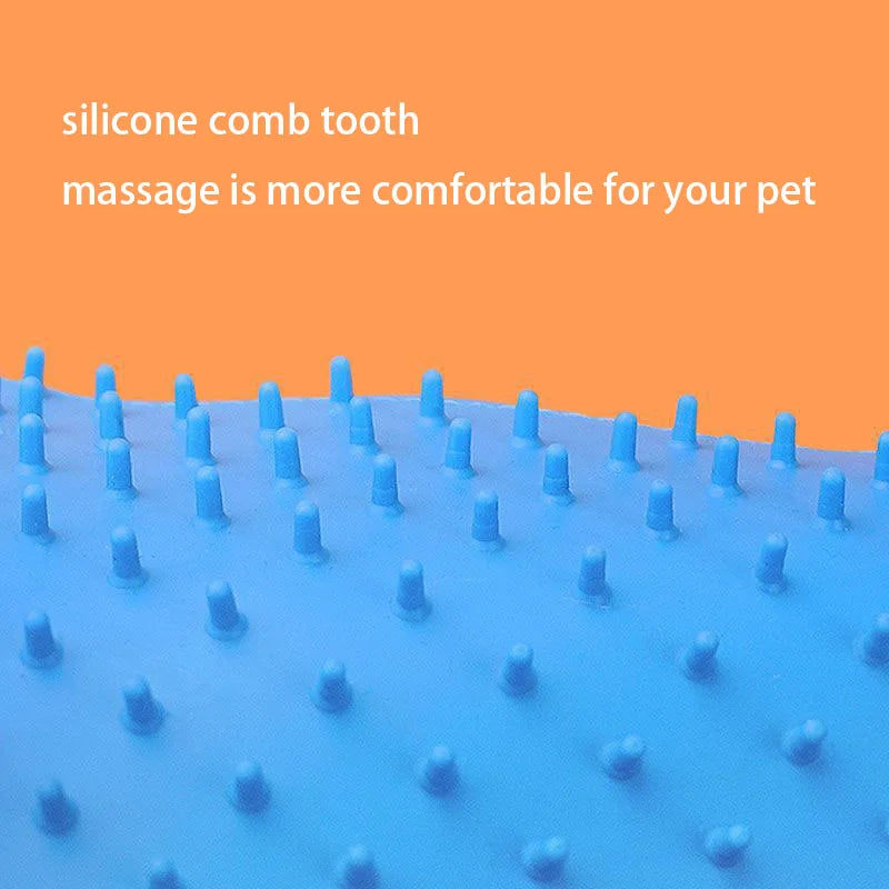 Pet Grooming Gloves for Cats Silicone Rubber Hair Cleaning Tool Pet Bath Remover Massage Brush - Pet Hair Removal