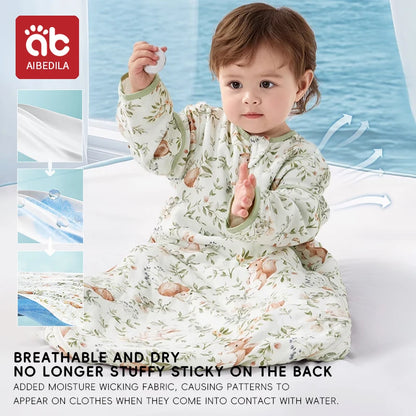 AIBEDILA ﻿Baby Sleeping Bag Childen Summer Silk bamboo Cotton Babe Sleepsack 1-3Years Infant Breathable Growth Blanket Sleepwear