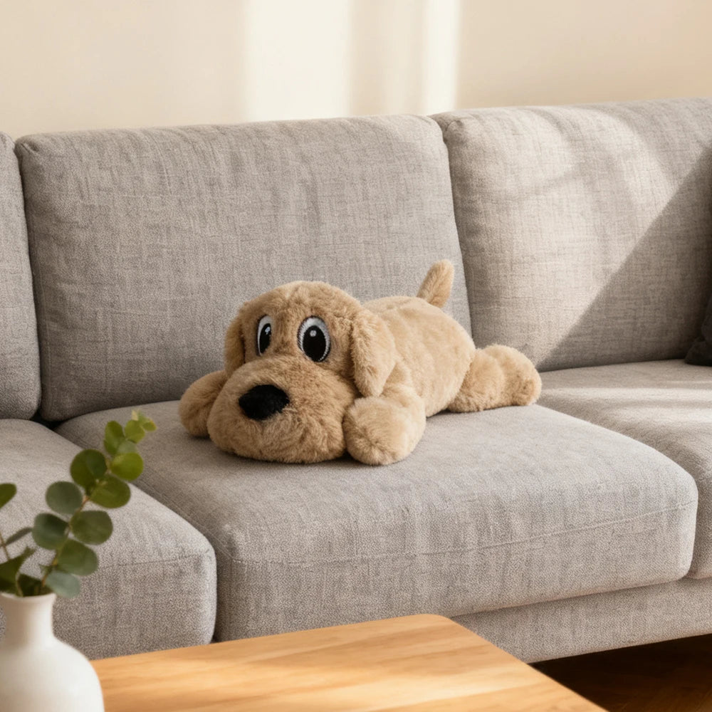 Interactive Soothing Plush Toy for Pets: Double-Layered, Tear-Resistant, Washable, Sound-Making Chew Companion Toy, Suitable for All Dogs and Cats