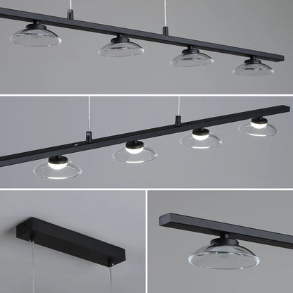 Modern Led Lighting Living Room Long Strip Chandeliers Dining Table Ceiling Lighs Meeting Room Café Bar Lamps Indoor Lamp