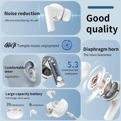 Wireless Bluetooth headset TWS headset with microphone stereo sports in-ear headset touch long standby for all smartphones