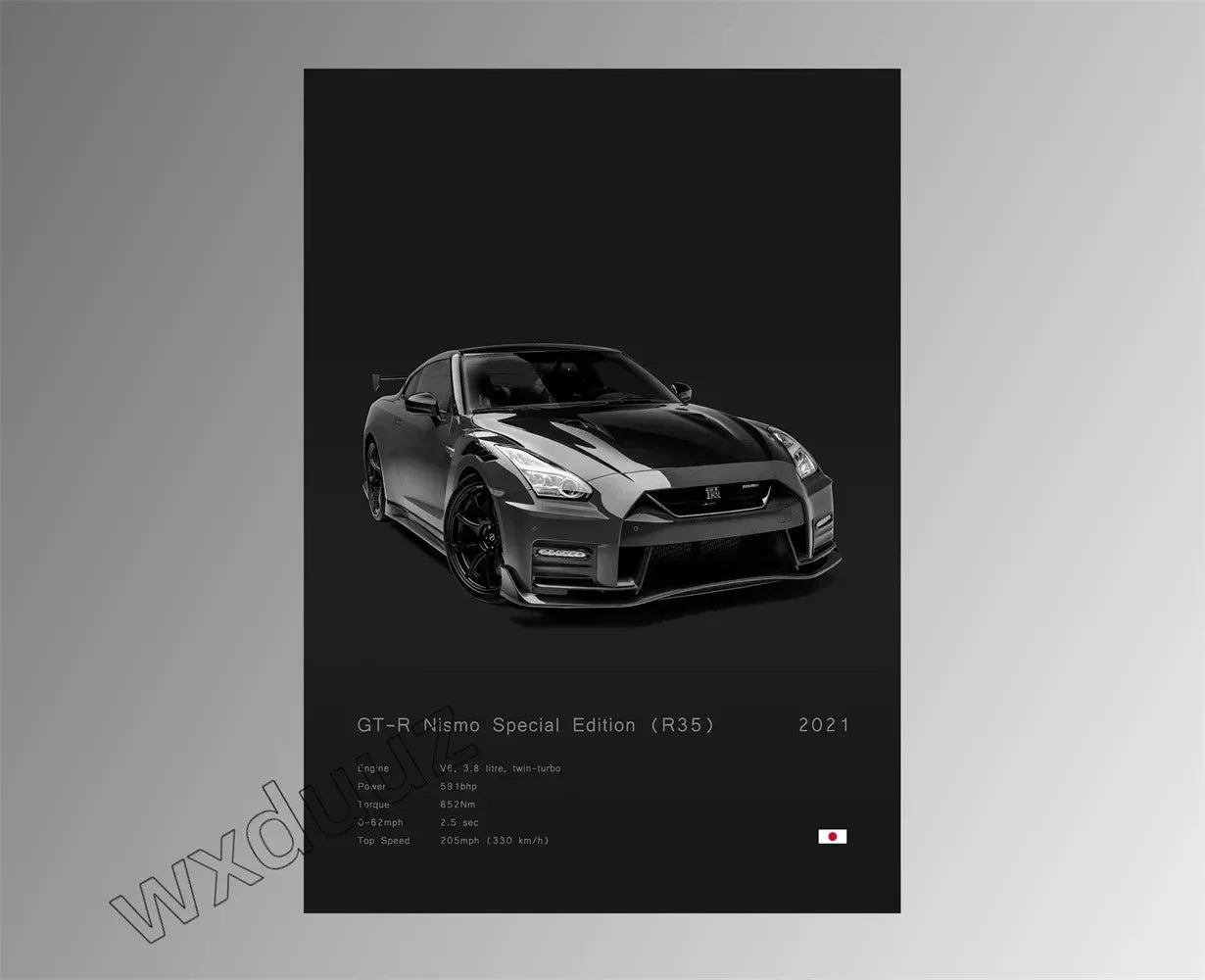 Modern Design Home Decoration Classic Popular Car Brand Motorsport Supercar Canvas Painting Wall Art Aesthetic Room Decor Poster