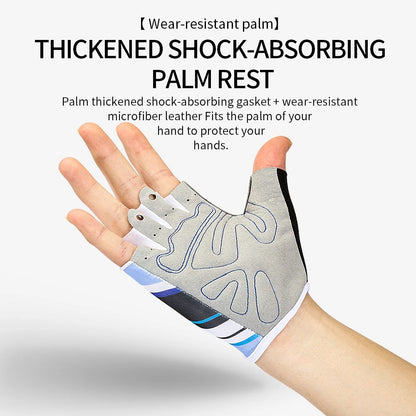 Anti Slip Shock Breathable Half Finger Gloves Men Women Half Finger Gloves Breathable Cycling Gloves Bicycle Gloves Bike Gloves