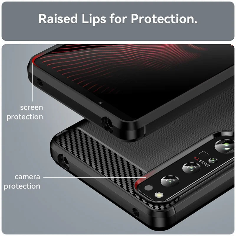 For Cover Sony Xperia 1 IV Case For Sony Xperia 1 IV Capas New Phone Back Soft TPU For Fundas Sony Xperia 1 10 II III IV Cover