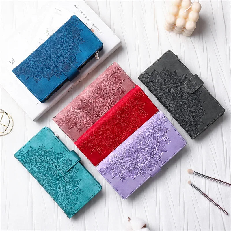 Xiomi 14T Case for Xiaomi 15 14T Pro 14 13 12 12X 12S Lite Mi 11 Lite 5G NE 10 Pro Fundas Zipper Magnetic Leather Wallet Cover