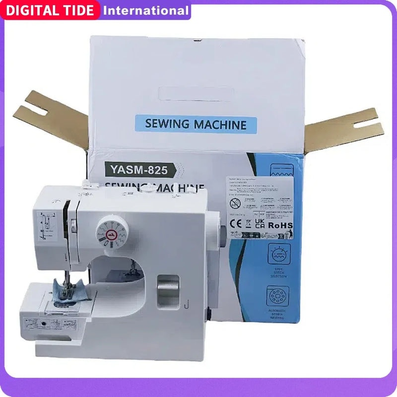 825 Semi-Auto Electric Sewing Machine for Home | Beginner Friendly | All Fabrics,12 Stitches Domestic Sewing Machine