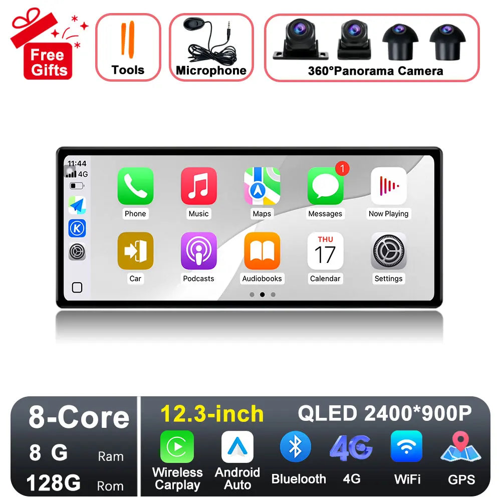 GPS Navigation Android 15 for Nissan Teana 2019-2021 DSP Stereo Bluetooth QLED Touch Screen WlFl 4G