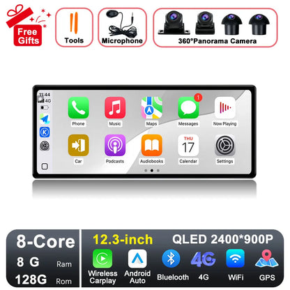 GPS Navigation Android 15 for Nissan Teana 2019-2021 DSP Stereo Bluetooth QLED Touch Screen WlFl 4G