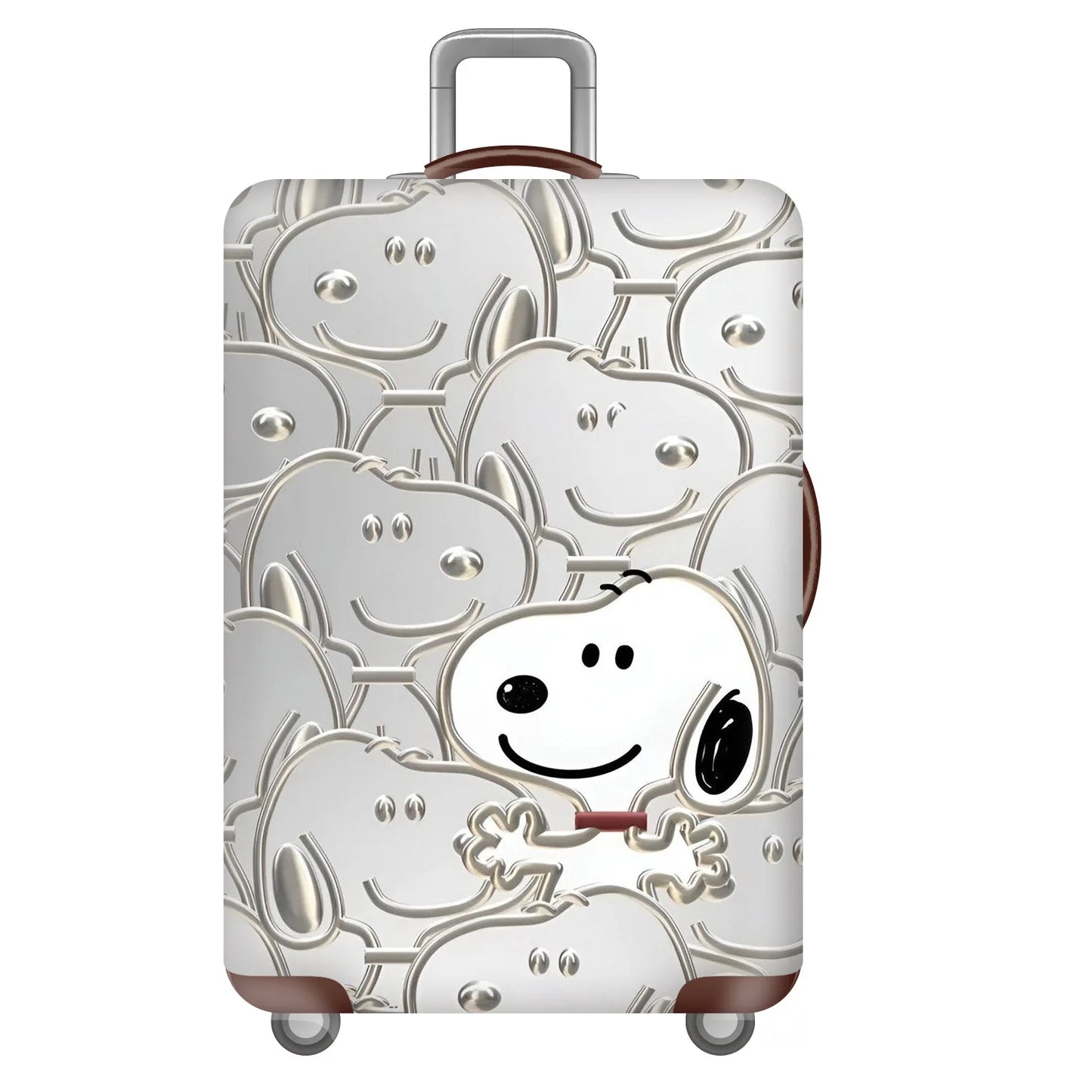 Snoopy Travel Suitcase Protective Cover Luggage Protective Cover Solid Color Suitable for 18-32 Inch Suitcases Travel Organizer