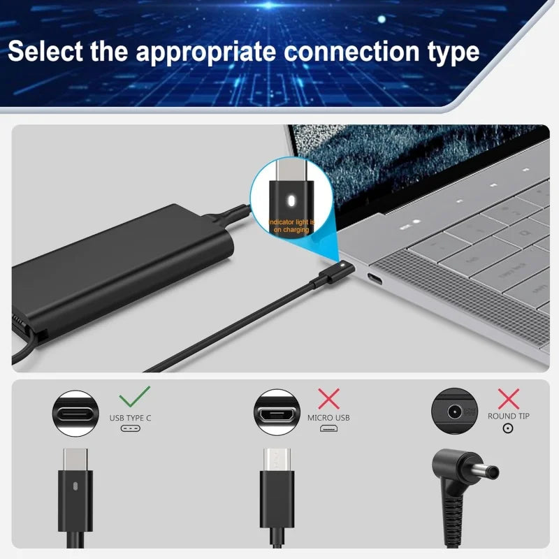 90W USB C Type C Laptop Charger For Dell XPS 15 13 Precision 3540 Latitude 3400 3500 7300 7400 7420 5420 5530 5289 Power Adapter