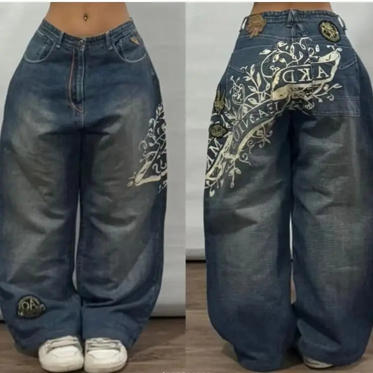 European and American Fashion Simple Stretch Jeans Women's Y2K New Fashion Harajuku Goth Sexy Slim Casual Joker Pants Streetwear