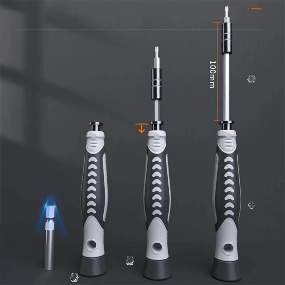 Screwdriver Set  Magnetic Screw Bit Kit WOZOBUY With Electrical Driver Remover Wrench Repair Phone PC Tools