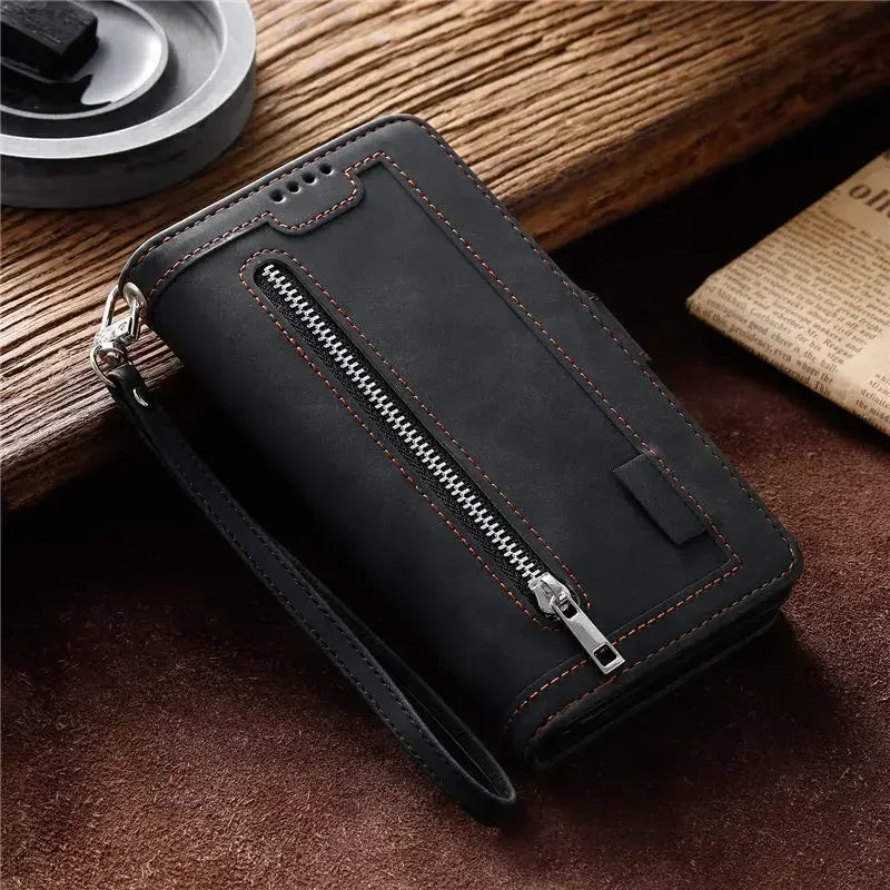 Zipper Wallet Leather Case For Xiaomi 14 13 12T 12S 11T Pro 12 Lite Case For Xiaomi 13T Pro Mi 11 Ultra 12X 10 T Pro Flip Cover