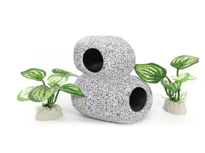Aquarium Ornaments Simulation Plants Fish Tank Landscaping Decorations Plastic Water Plants Flowers Trees Rocks Accessories