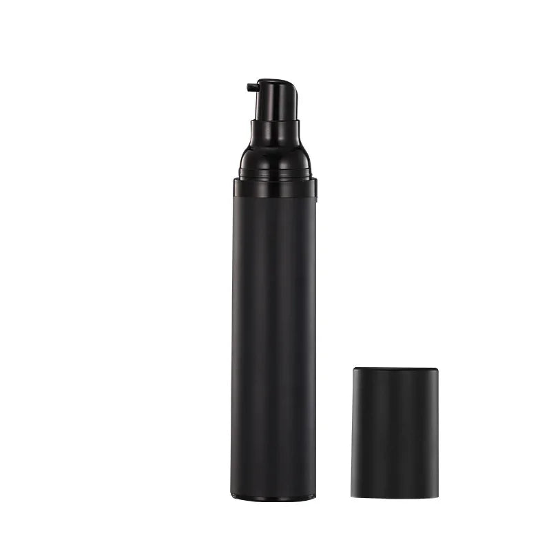 Plastic Pump Bottle 15ml 30ml 50ml Vacuum Pump Bottle Travel Bottling Container Black Lightproof Airless Spray Bottle Lotion