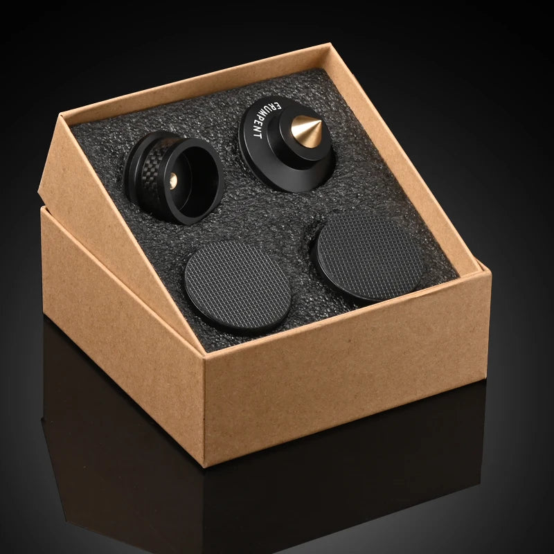 4PCS HiFi Cone Speaker Spike Stands Hi-end Carbon Fiber Metal CD Stand Speaker  Amplifier Adjustable Turntable Isolation Feet