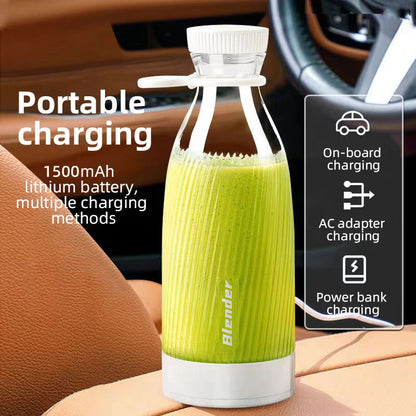 Portable Blender 500ml Mini Juicer USB Rechargeable Personal Smoothie Maker Multifunctional Travel Juice Cup Home Office