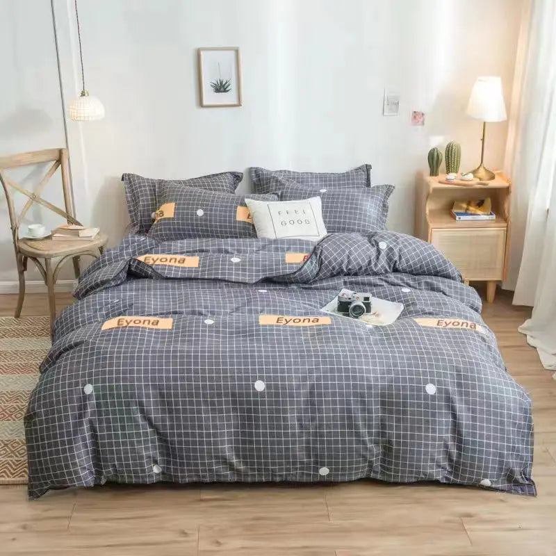 Soft Duvet Cover Polyester Flower Printed Double Comforter Bedding Quilt Cover for Queen/King Couple Single Bed Capa De Edredon