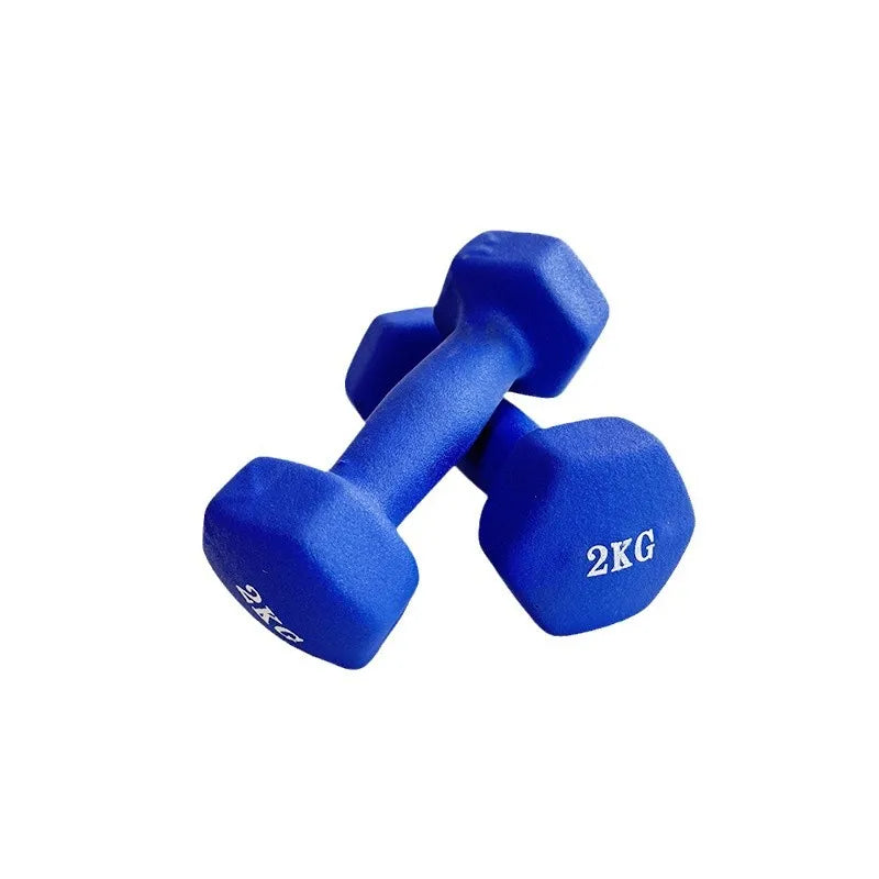 Little Dumbbell Fitness Home Female Dumbbell Children'S Student Hexagonal Solid Iron Women 2KG Matte Home Fitness Dumbbell