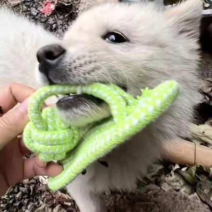 Pet Cotton Rope Slipper Knot Toy For Small Dogs Interactive Chew Toy Dental Clean Teeth Grind Tartar Control Non Toxic Dog Toys