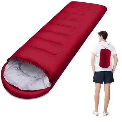 Hooded Envelope Sleeping Bag Ultralight Anti-dirty Camping Sleeping Sack Windproof Anti-splash Water Single Sleeping Bags Men
