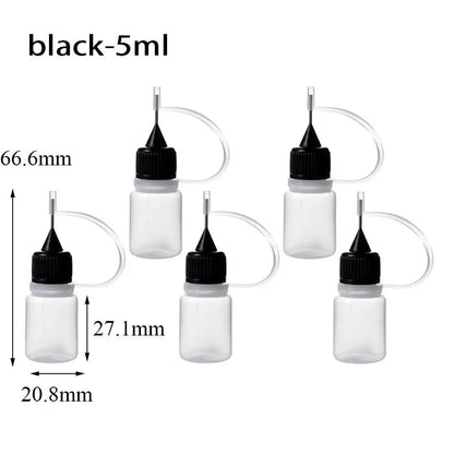 5/10/20/30/50/100ML Resuable Needle Tip Glue Applicator Plastic Bottle for Paper Quilling DIY Scrapbooking Paper Craft Tool