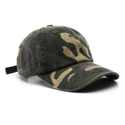 Japanese Style Street Tide Brand Soft Top Camouflage Baseball Cap Female Face Little Wild Peaked Cap