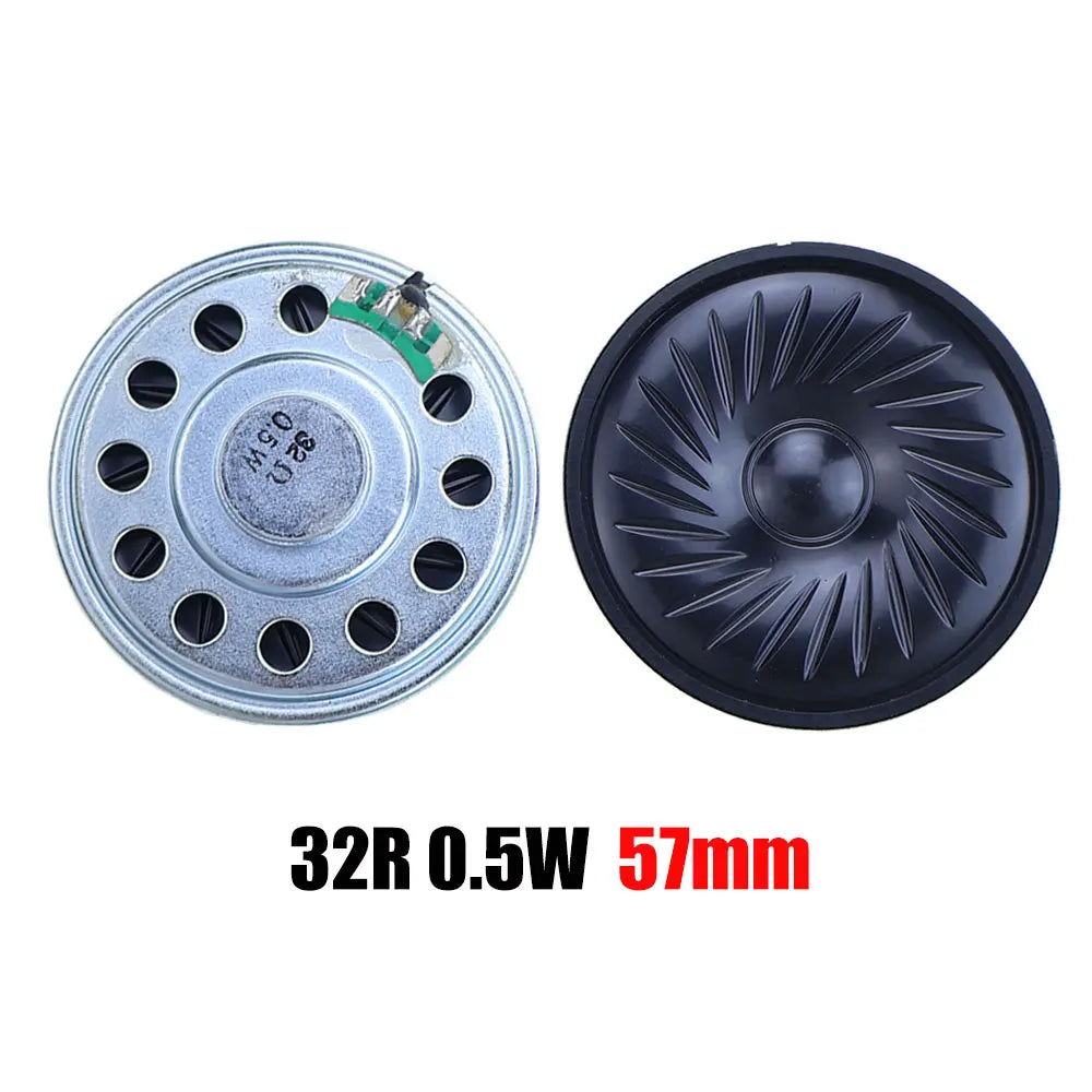 2PCS 8R 32R 0.5W 1W 2W Mini Speaker 8 Ohm 32 Ohm Loud Speaker Diameter 20mm 23mm 26mm 28mm 30mm 32mm 36mm 40mm 45mm Loudspeaker