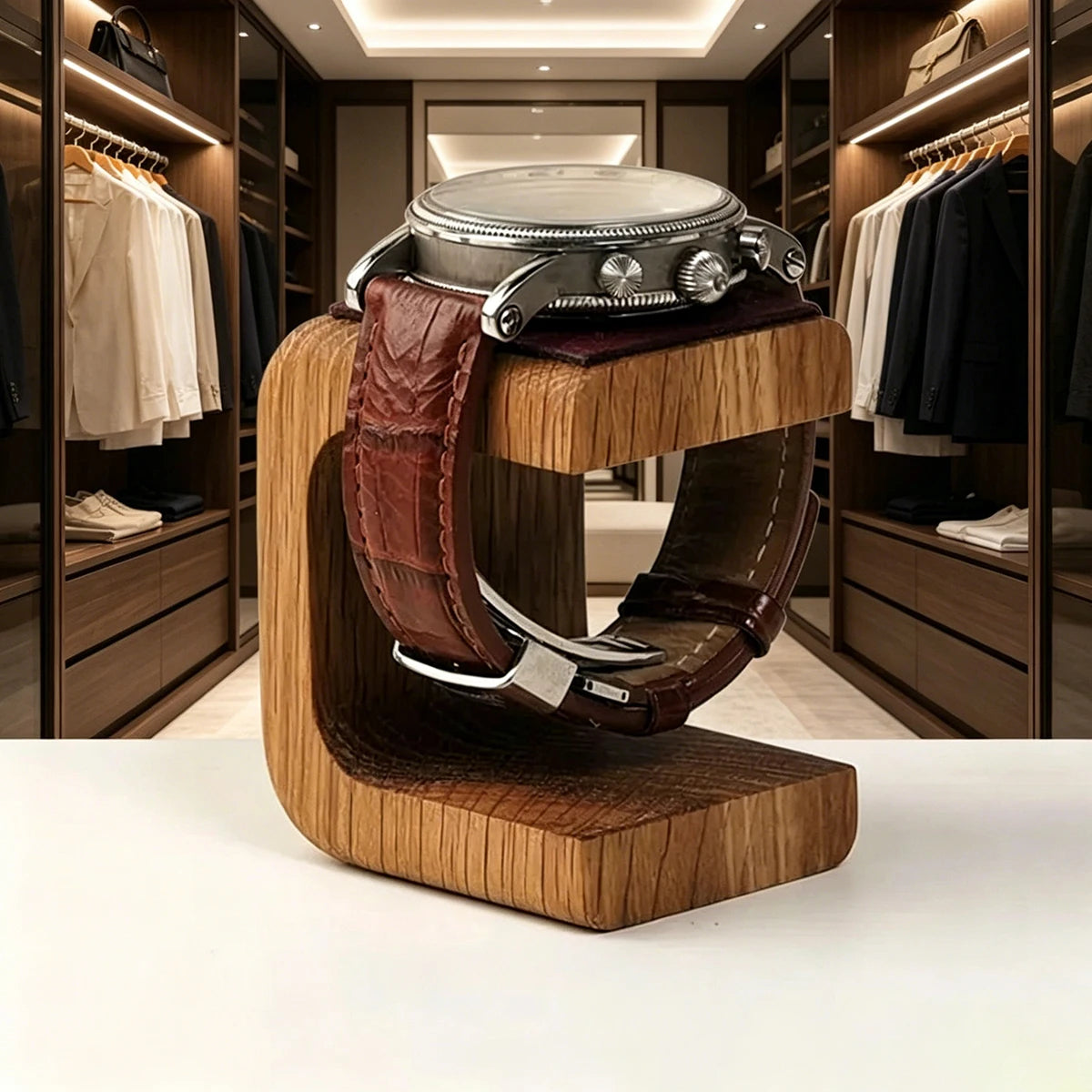 Wooden Watch Holder Jewelry Organizer Display Stand For Bracelet Ring Watch Display Solidwood Watch Stand