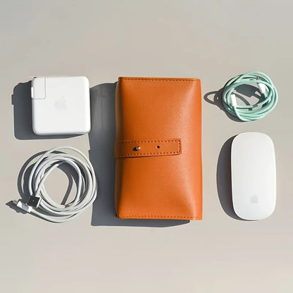 Electronics Travel Organizer Case with Multiple Compartments - Portable Tech Accessories Storage for Chargers, Cables, Earphones