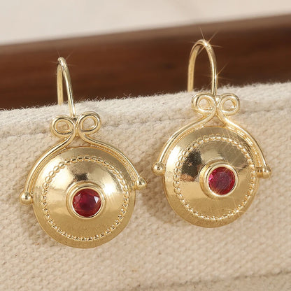 Bridal Earrings, Boho Golden Earrings, Drop Earrings Vintage Earrings